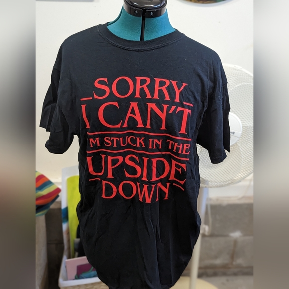 None Other - Sorry I can't I'm stuck in the upside down t-shirt M Unisex